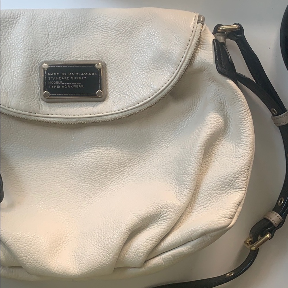 Marc by Marc Jacobs beige leather crossbody